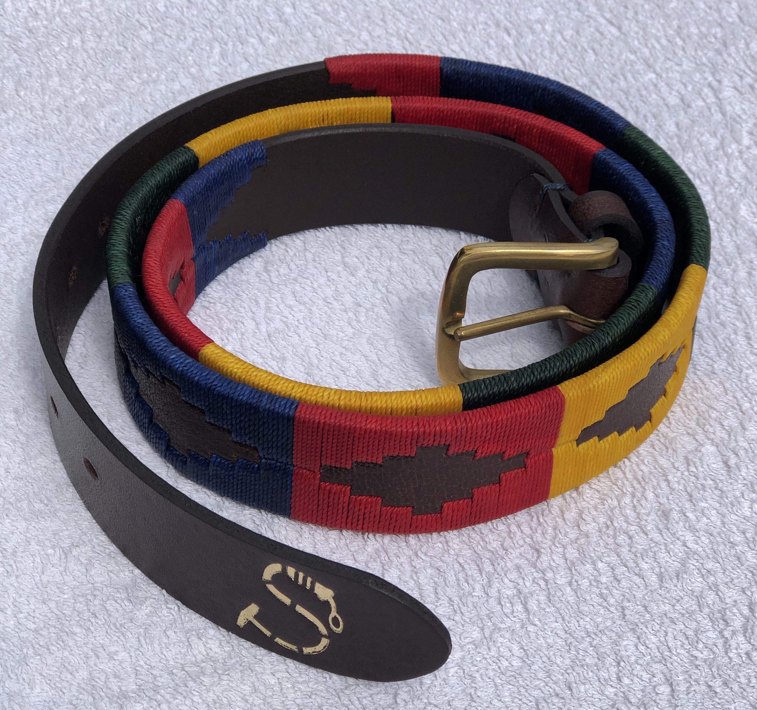'Multi Coloured' Polo Belt